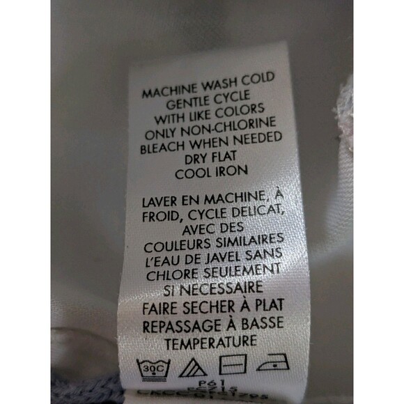 Calvin Klein Sweater Womens M Abstract Art To Wear Blue Multi Mixed Media Top - Picture 11 of 13